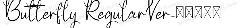 Butterfly RegularVer字体转换